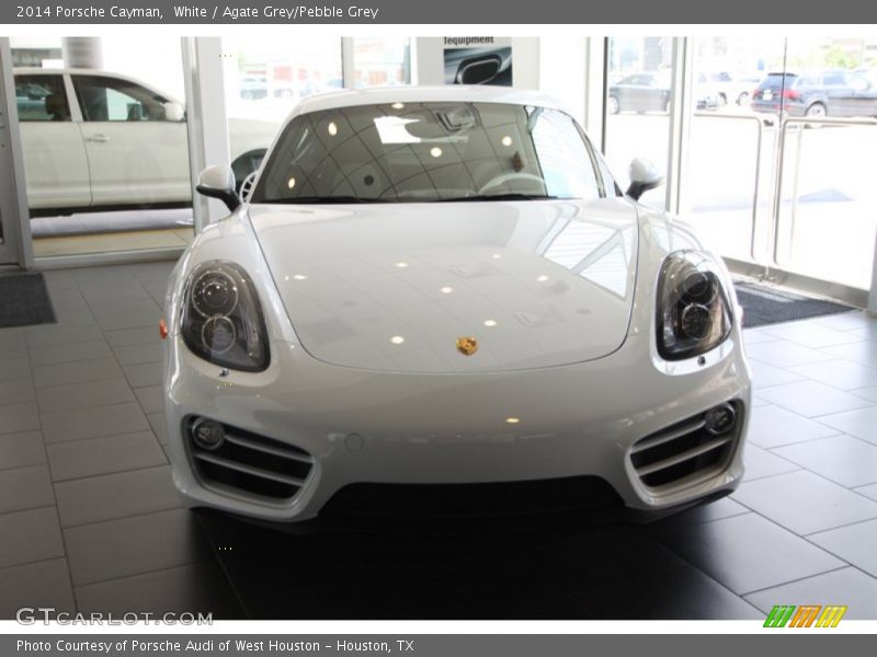 White / Agate Grey/Pebble Grey 2014 Porsche Cayman