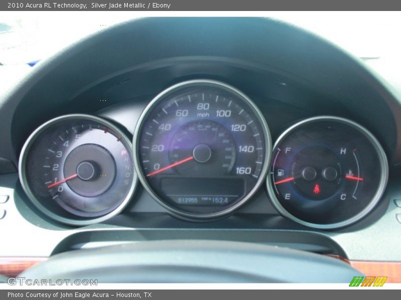 Silver Jade Metallic / Ebony 2010 Acura RL Technology