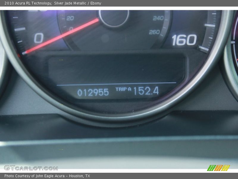 Silver Jade Metallic / Ebony 2010 Acura RL Technology