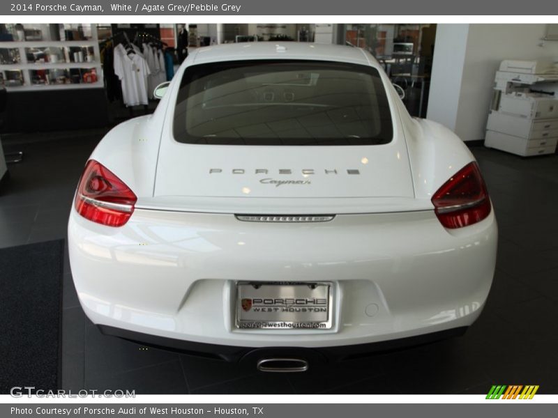 White / Agate Grey/Pebble Grey 2014 Porsche Cayman