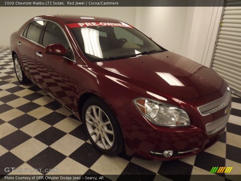 Red Jewel / Cocoa/Cashmere 2009 Chevrolet Malibu LTZ Sedan