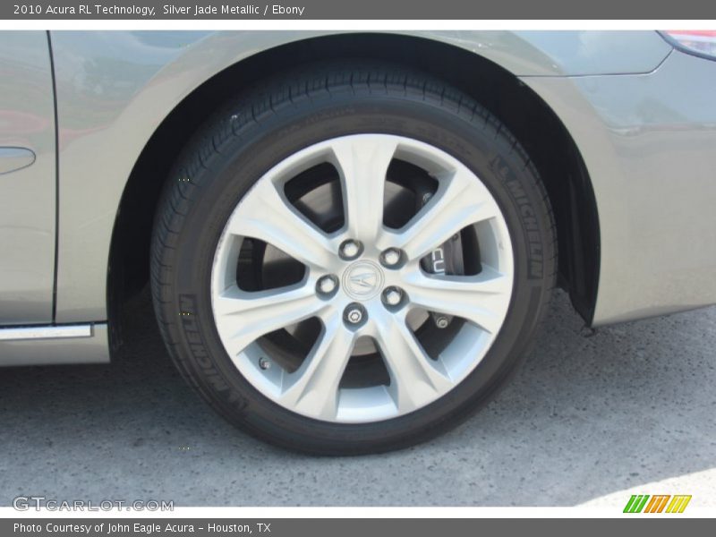 Silver Jade Metallic / Ebony 2010 Acura RL Technology