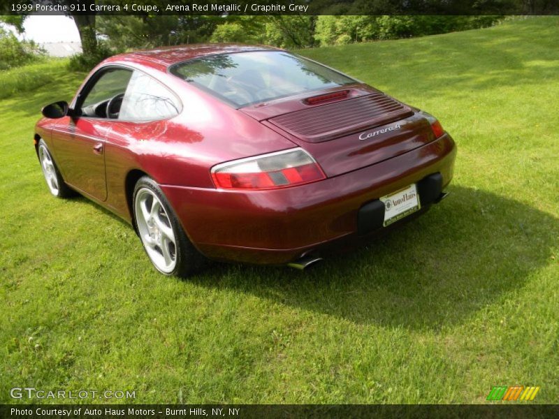 Arena Red Metallic / Graphite Grey 1999 Porsche 911 Carrera 4 Coupe
