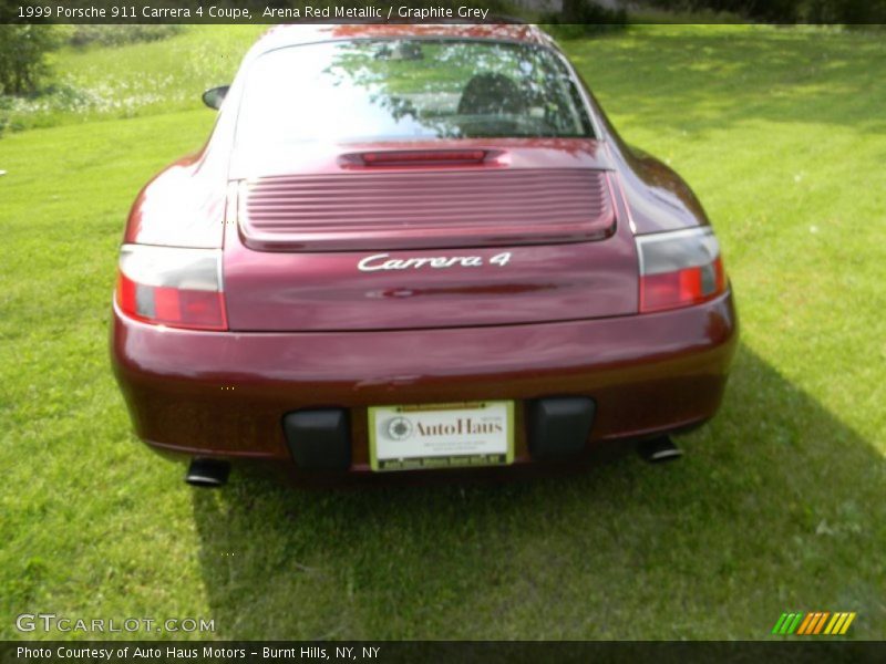 Arena Red Metallic / Graphite Grey 1999 Porsche 911 Carrera 4 Coupe
