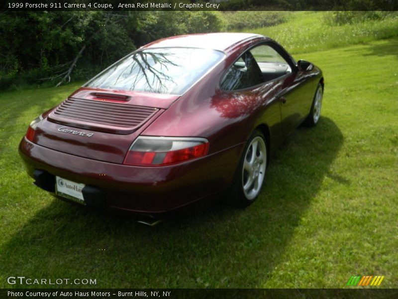 Arena Red Metallic / Graphite Grey 1999 Porsche 911 Carrera 4 Coupe
