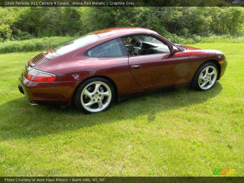 Arena Red Metallic / Graphite Grey 1999 Porsche 911 Carrera 4 Coupe