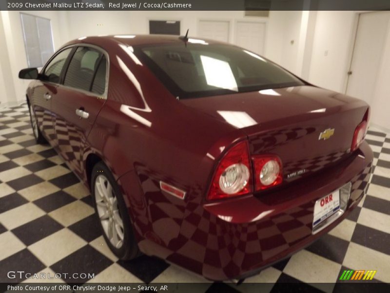 Red Jewel / Cocoa/Cashmere 2009 Chevrolet Malibu LTZ Sedan