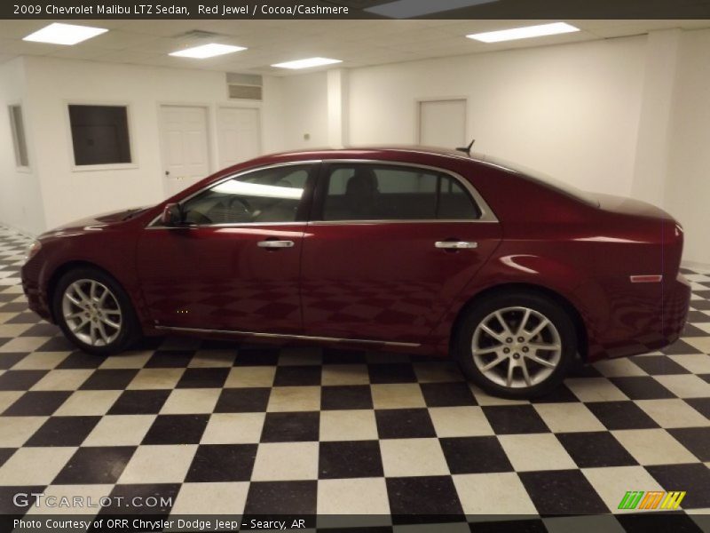 Red Jewel / Cocoa/Cashmere 2009 Chevrolet Malibu LTZ Sedan