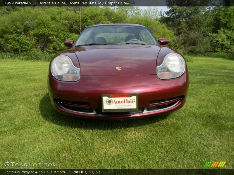 Arena Red Metallic / Graphite Grey 1999 Porsche 911 Carrera 4 Coupe