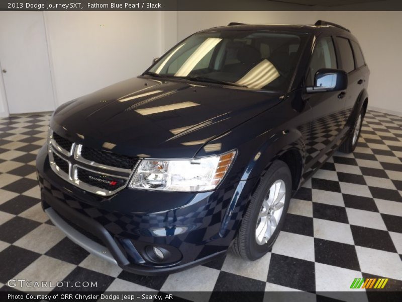 Fathom Blue Pearl / Black 2013 Dodge Journey SXT