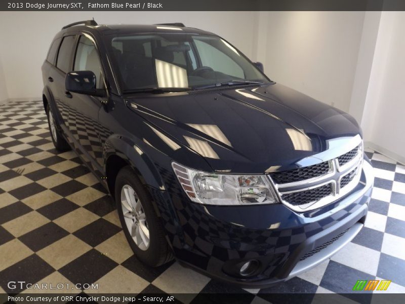 Fathom Blue Pearl / Black 2013 Dodge Journey SXT