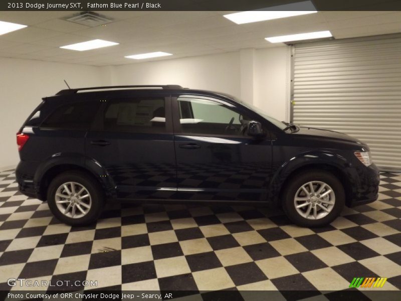 Fathom Blue Pearl / Black 2013 Dodge Journey SXT