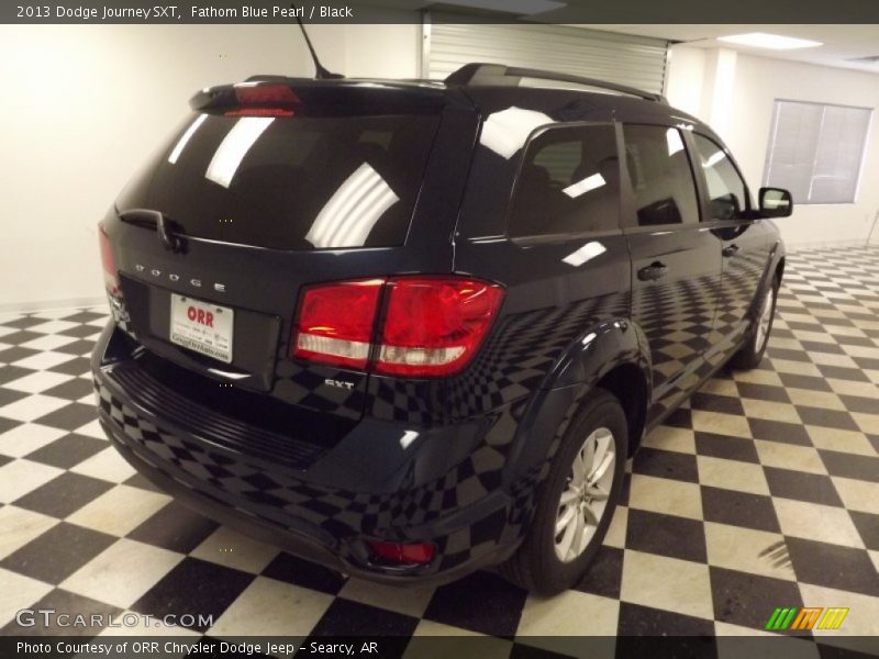 Fathom Blue Pearl / Black 2013 Dodge Journey SXT