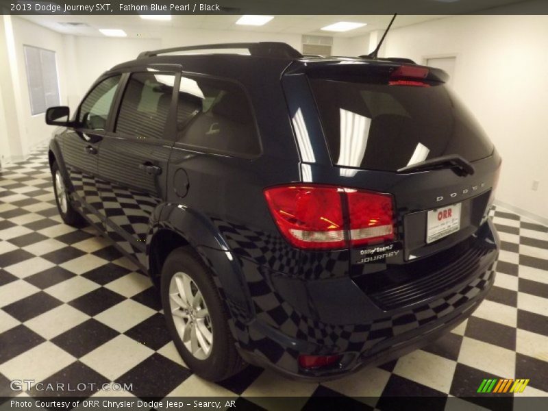 Fathom Blue Pearl / Black 2013 Dodge Journey SXT