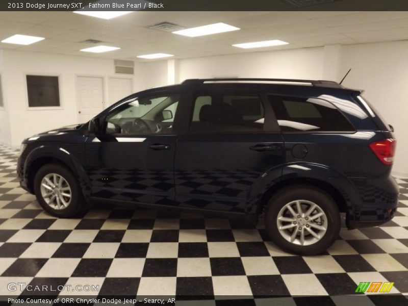 Fathom Blue Pearl / Black 2013 Dodge Journey SXT