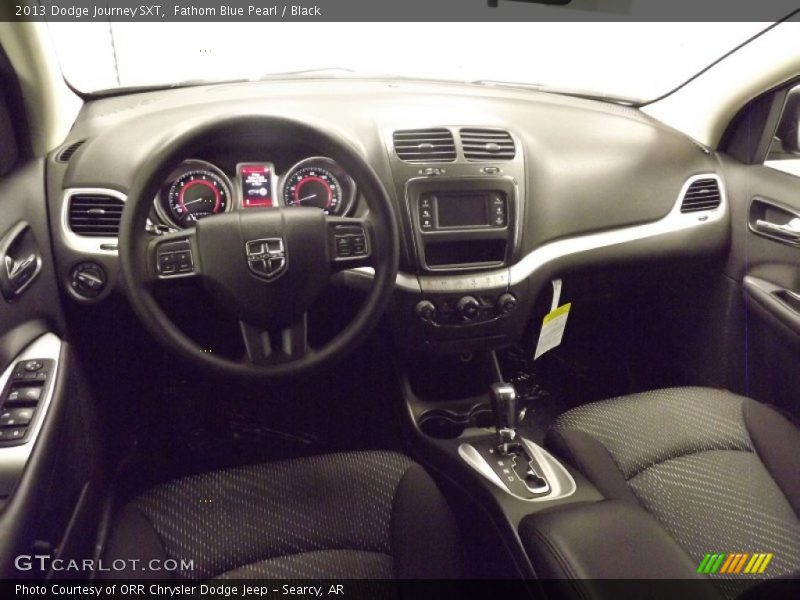 Fathom Blue Pearl / Black 2013 Dodge Journey SXT