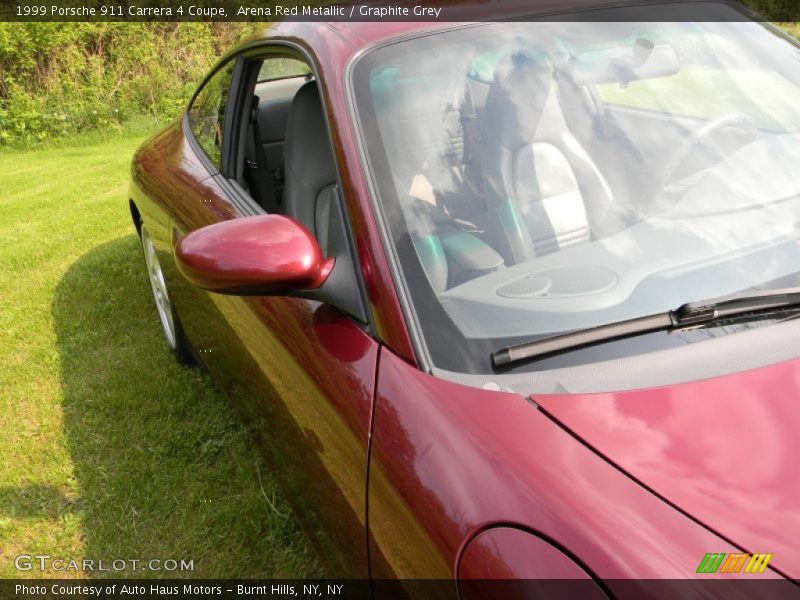 Arena Red Metallic / Graphite Grey 1999 Porsche 911 Carrera 4 Coupe