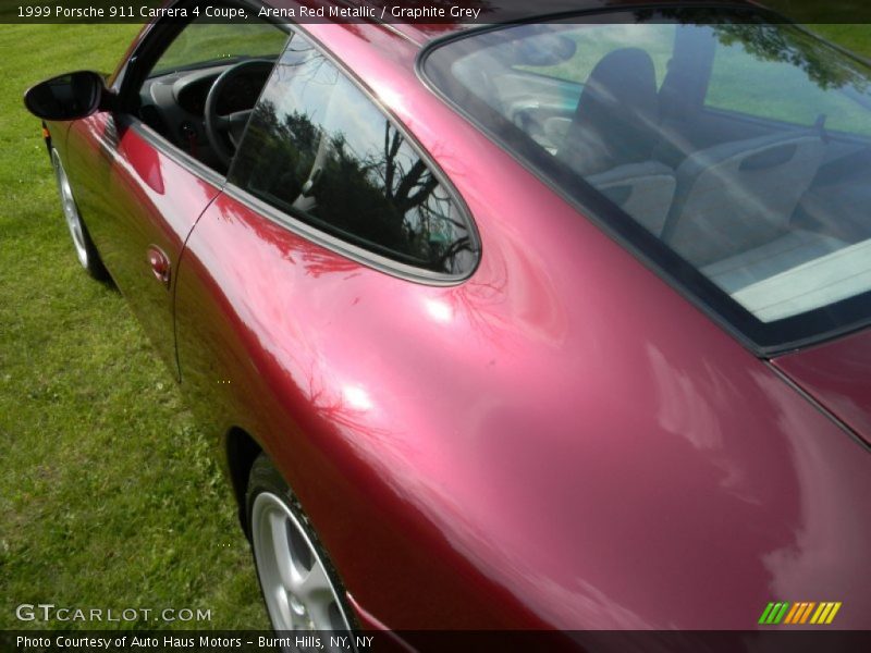 Arena Red Metallic / Graphite Grey 1999 Porsche 911 Carrera 4 Coupe