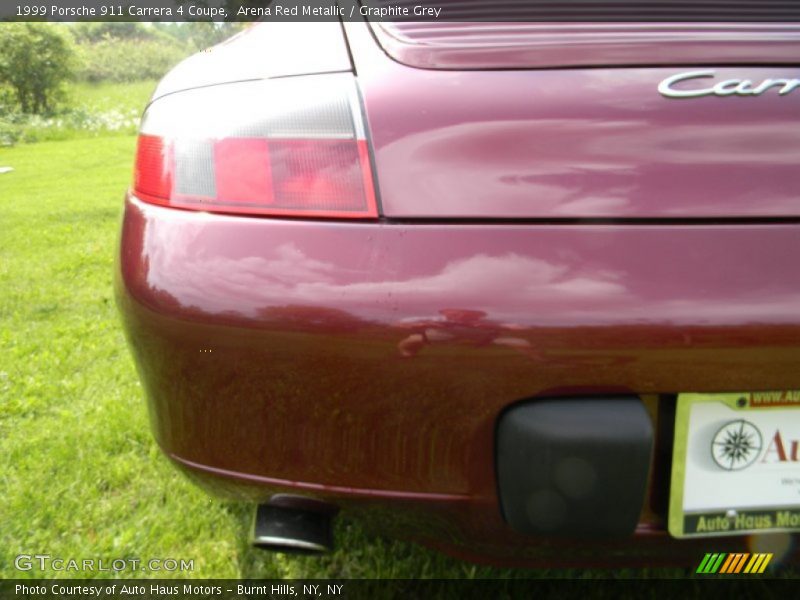 Arena Red Metallic / Graphite Grey 1999 Porsche 911 Carrera 4 Coupe