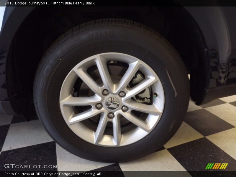 Fathom Blue Pearl / Black 2013 Dodge Journey SXT
