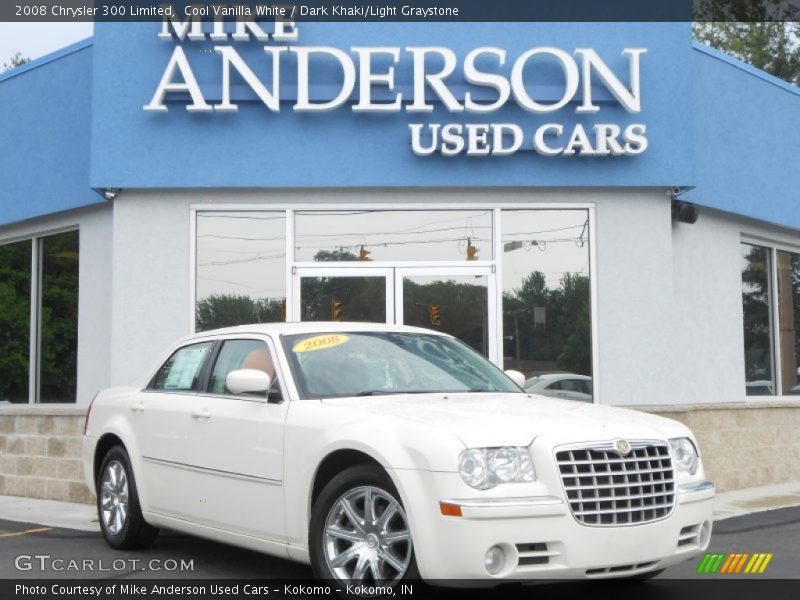 Cool Vanilla White / Dark Khaki/Light Graystone 2008 Chrysler 300 Limited