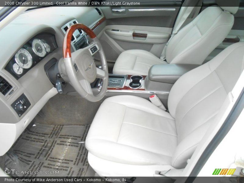 Cool Vanilla White / Dark Khaki/Light Graystone 2008 Chrysler 300 Limited