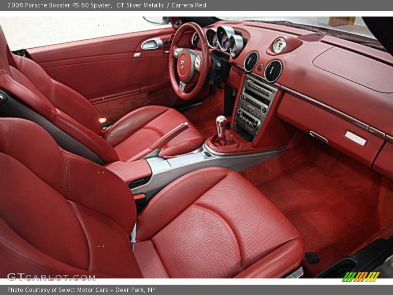Front Seat of 2008 Boxster RS 60 Spyder
