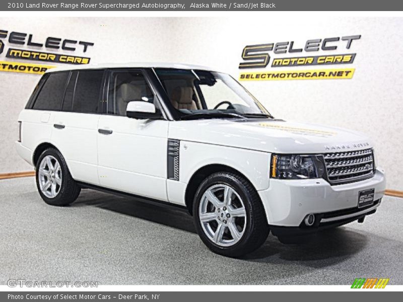Alaska White / Sand/Jet Black 2010 Land Rover Range Rover Supercharged Autobiography