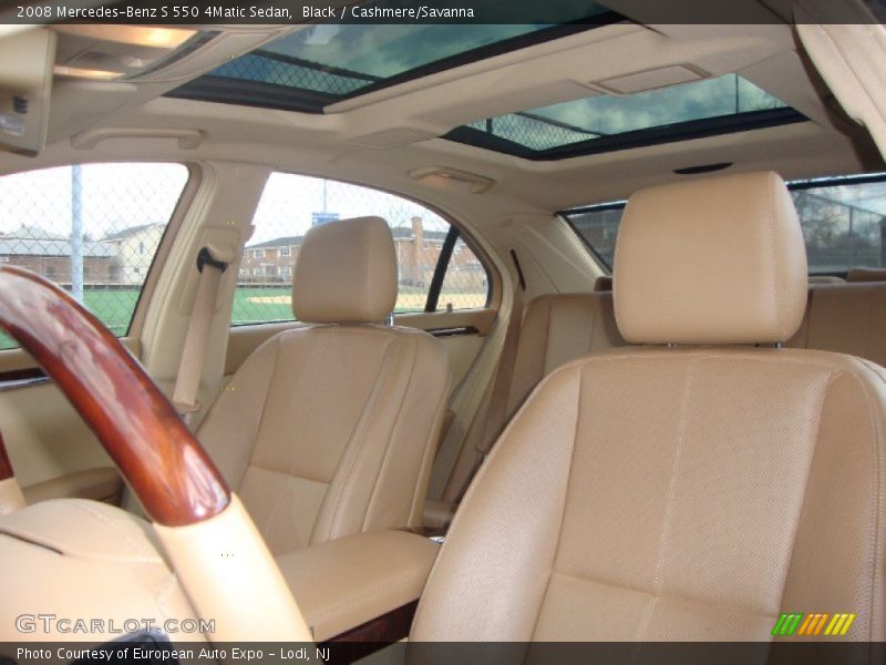 Black / Cashmere/Savanna 2008 Mercedes-Benz S 550 4Matic Sedan