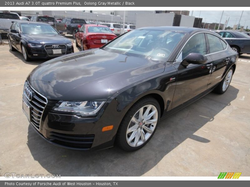 Oolong Gray Metallic / Black 2013 Audi A7 3.0T quattro Premium Plus