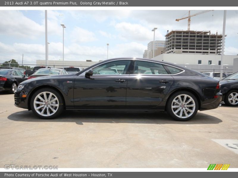 Oolong Gray Metallic / Black 2013 Audi A7 3.0T quattro Premium Plus