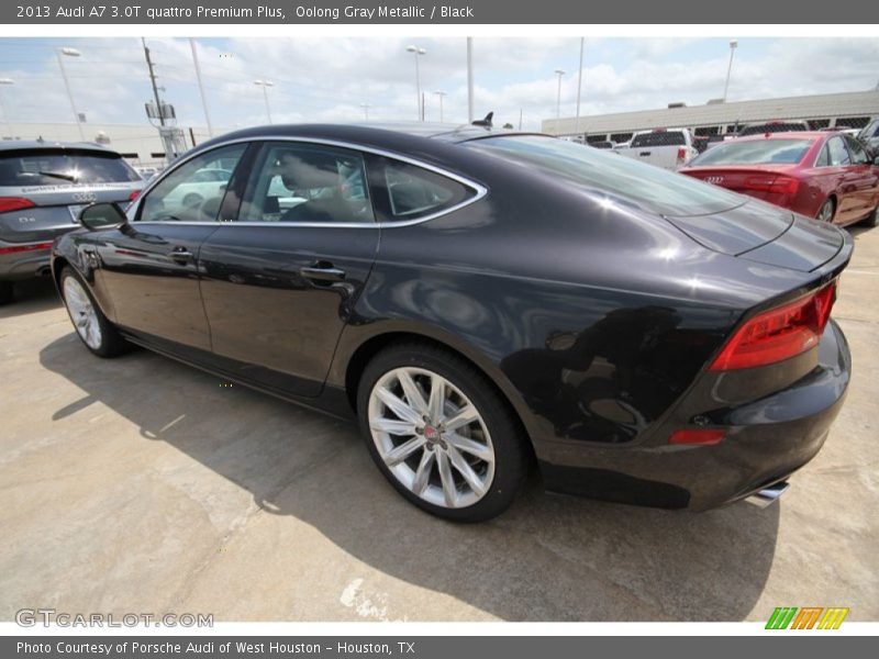 Oolong Gray Metallic / Black 2013 Audi A7 3.0T quattro Premium Plus