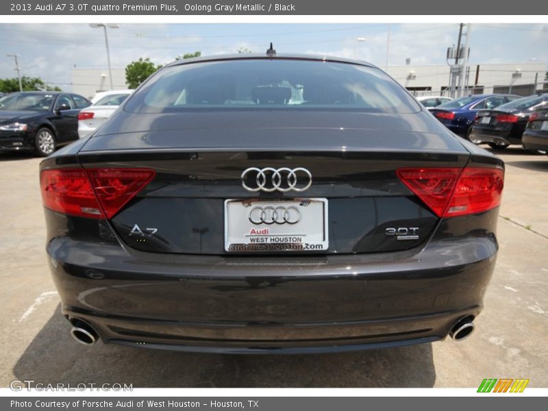 Oolong Gray Metallic / Black 2013 Audi A7 3.0T quattro Premium Plus