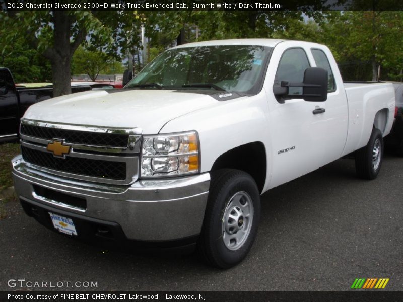 Summit White / Dark Titanium 2013 Chevrolet Silverado 2500HD Work Truck Extended Cab