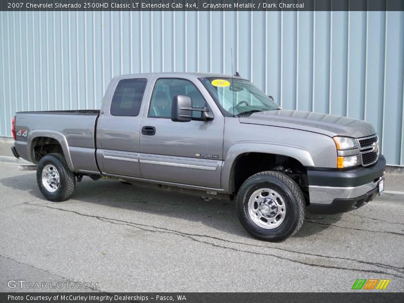 Graystone Metallic / Dark Charcoal 2007 Chevrolet Silverado 2500HD Classic LT Extended Cab 4x4