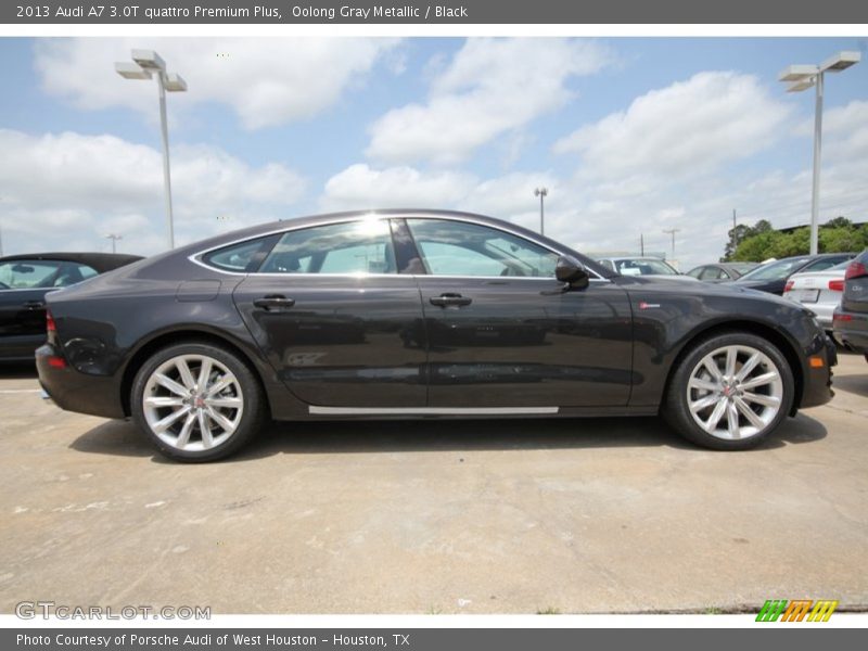 Oolong Gray Metallic / Black 2013 Audi A7 3.0T quattro Premium Plus