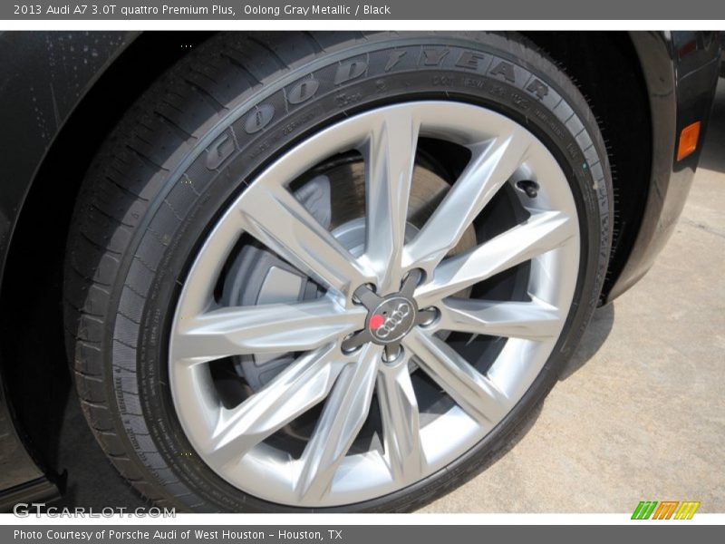 Oolong Gray Metallic / Black 2013 Audi A7 3.0T quattro Premium Plus