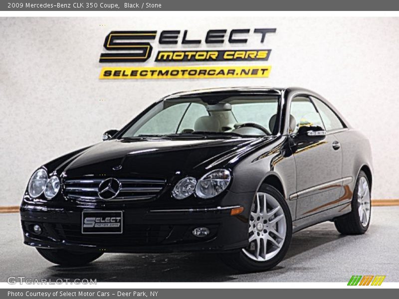 Black / Stone 2009 Mercedes-Benz CLK 350 Coupe