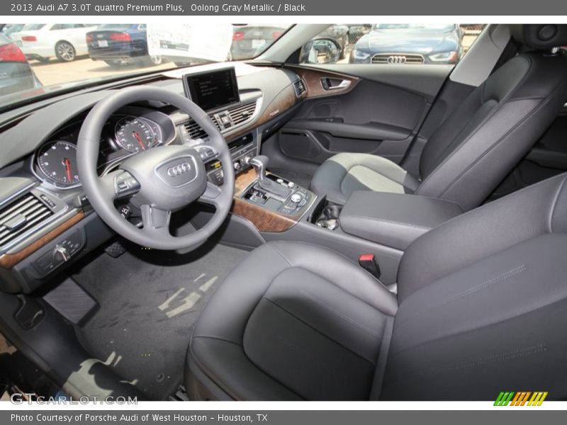 Oolong Gray Metallic / Black 2013 Audi A7 3.0T quattro Premium Plus