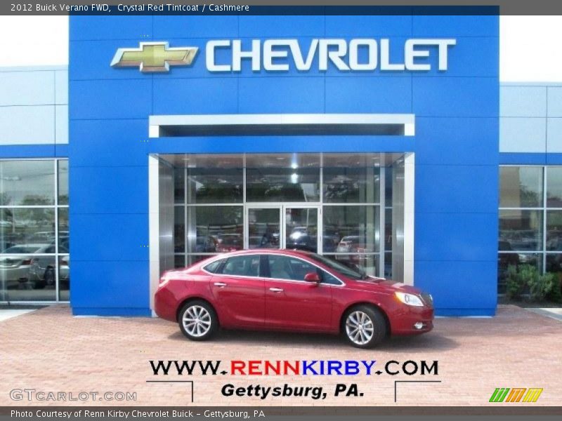 Crystal Red Tintcoat / Cashmere 2012 Buick Verano FWD