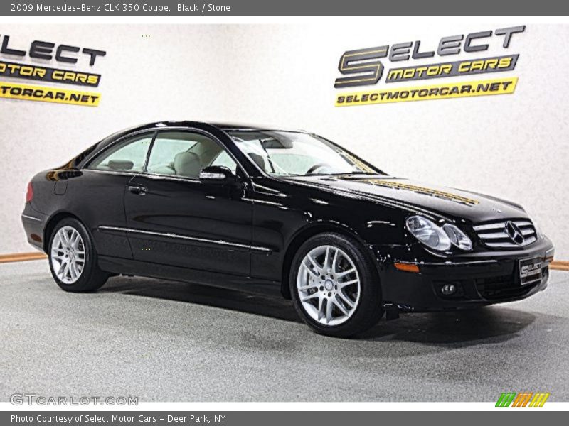 Black / Stone 2009 Mercedes-Benz CLK 350 Coupe