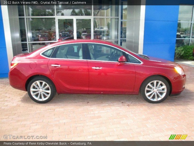Crystal Red Tintcoat / Cashmere 2012 Buick Verano FWD