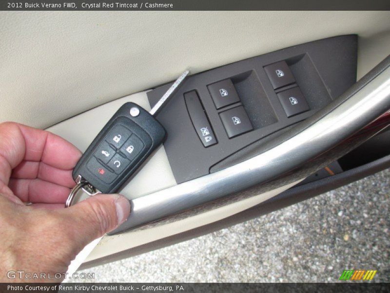 Crystal Red Tintcoat / Cashmere 2012 Buick Verano FWD