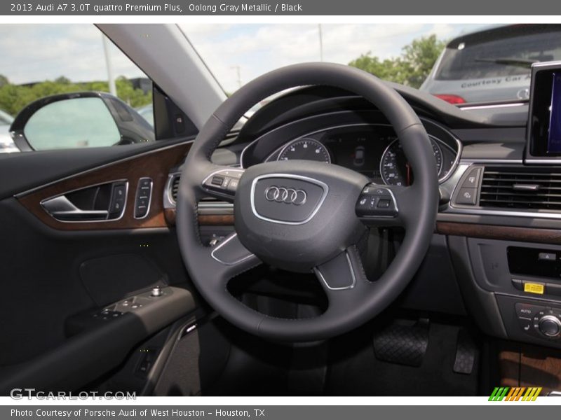 Oolong Gray Metallic / Black 2013 Audi A7 3.0T quattro Premium Plus