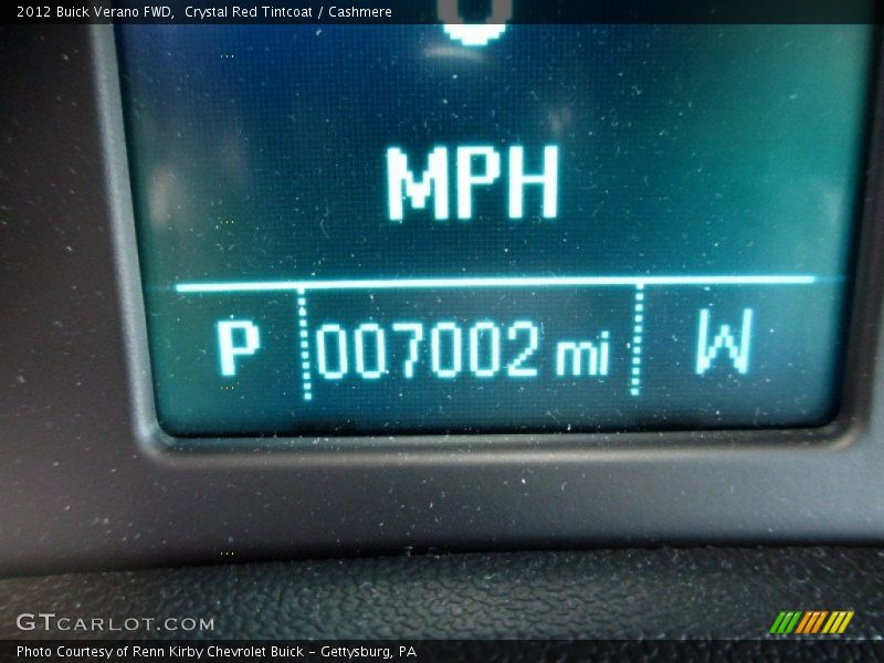 Crystal Red Tintcoat / Cashmere 2012 Buick Verano FWD