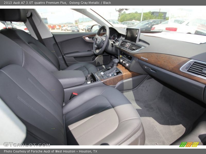 Oolong Gray Metallic / Black 2013 Audi A7 3.0T quattro Premium Plus
