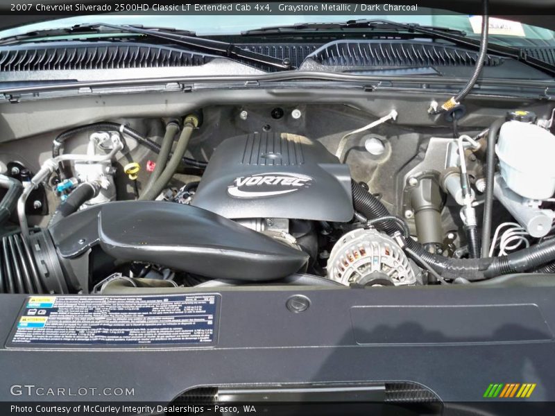 Graystone Metallic / Dark Charcoal 2007 Chevrolet Silverado 2500HD Classic LT Extended Cab 4x4