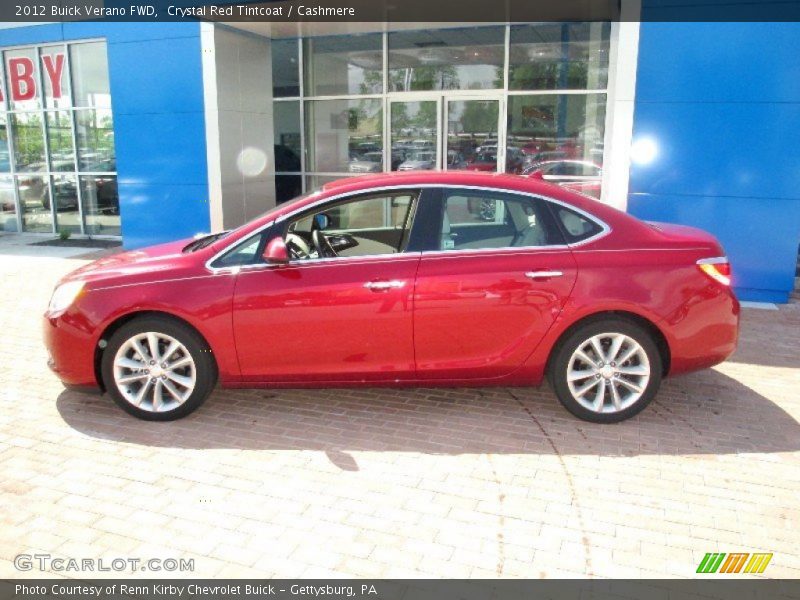 Crystal Red Tintcoat / Cashmere 2012 Buick Verano FWD
