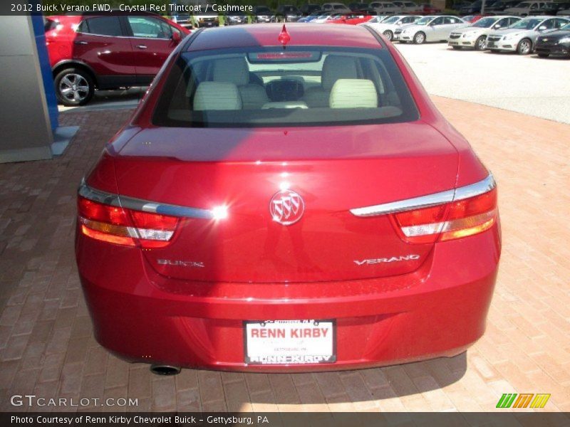 Crystal Red Tintcoat / Cashmere 2012 Buick Verano FWD