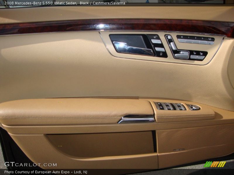 Black / Cashmere/Savanna 2008 Mercedes-Benz S 550 4Matic Sedan